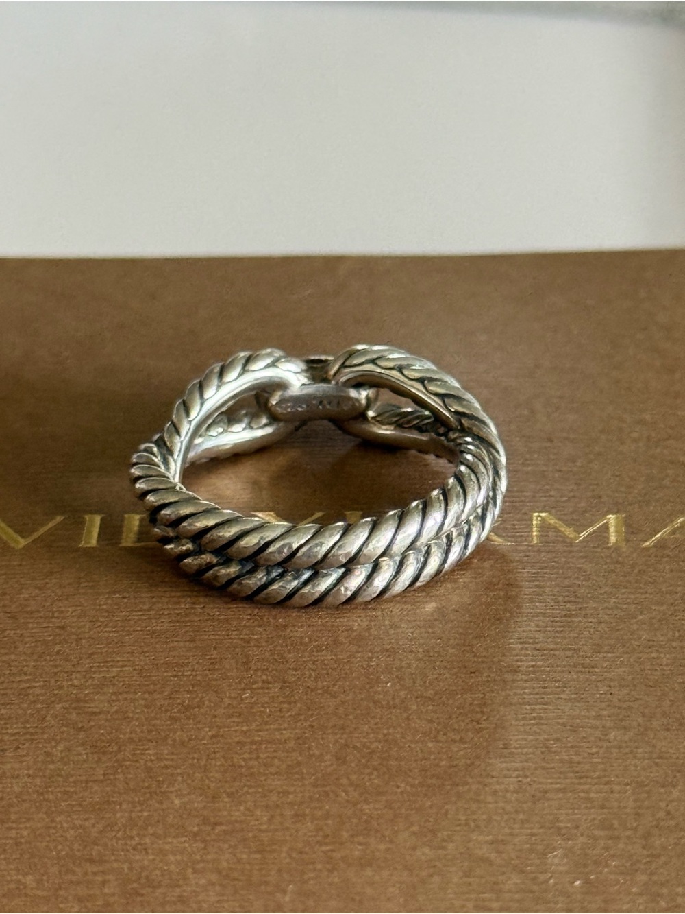 David Yurman Loop Cable Ring - Picture 3 of 9